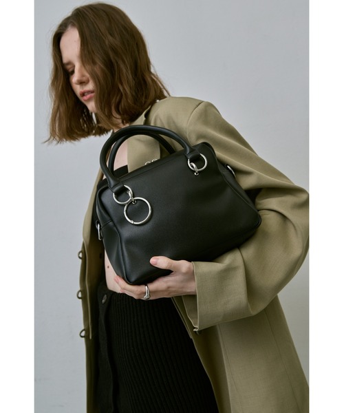 un/neu（アンノイ）の「トラペーズリング２WAYボストン / くびれボストン / ショルダーバッグ / ペットボトル収納可能（ボストンバッグ・レディース・ブラウン/ブラック・FREE）」の12枚目の写真