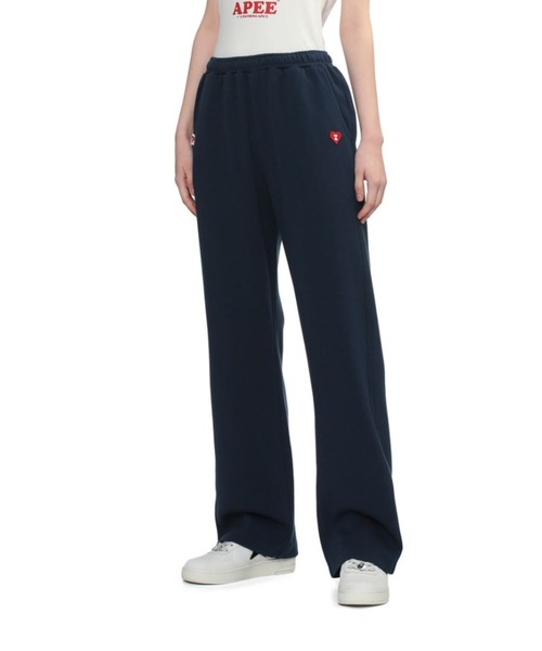 APEE BY A BATHING APE(エイピーバイアベイシングエイプ)の「HEART BADGE SWEAT PANTS(スウェットパンツ・レディース・ネイビー/グレー/ピンク・X-SMALL/SMALL)」の8枚目の写真
