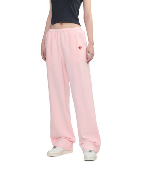 APEE BY A BATHING APE(エイピーバイアベイシングエイプ)の「HEART BADGE SWEAT PANTS(スウェットパンツ・レディース・ネイビー/グレー/ピンク・X-SMALL/SMALL)」の9枚目の写真