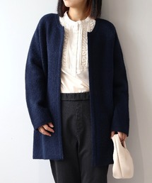 MB mint breeze（エムビーミントブリーズ）の「【WEB/一部店舗限定】【LL～6L 大きいサイズ】 ノーカラーニットジャケット/コーディガン（カーディガン/ボレロ）」