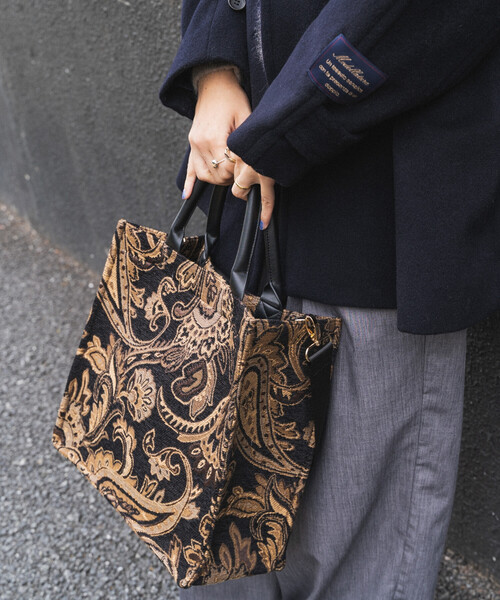 セール】2WAY ペイズリージャガードトートバッグ 限定展開（トート