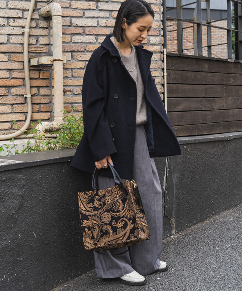 FREAK'S STORE(フリークスストア)の「2WAY ペイズリージャガードトートバッグ 限定展開(トートバッグ・レディース・ブラック/ブラウン・ONE SIZE)」の18枚目の写真