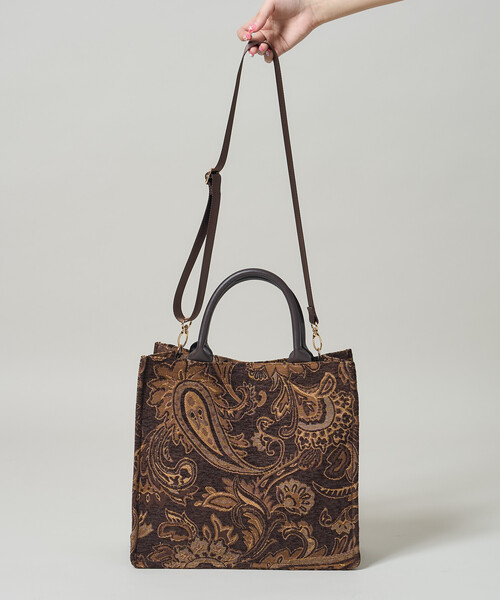 セール】2WAY ペイズリージャガードトートバッグ 限定展開（トート