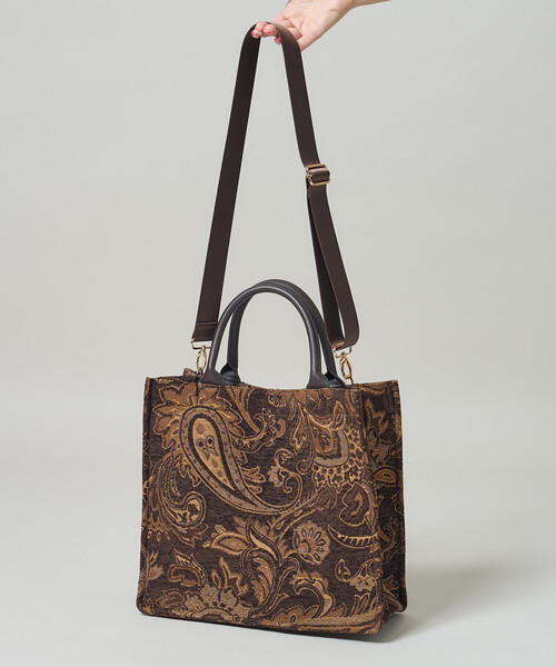 セール】2WAY ペイズリージャガードトートバッグ 限定展開（トート