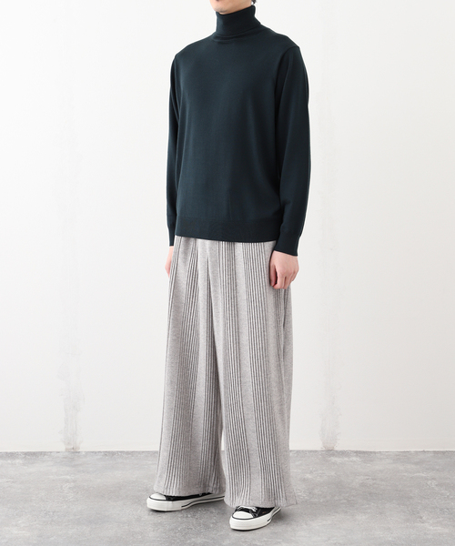 EDIFICE（エディフィス）の「E. TanC(タンク) PLEATS SWEAT パンツ（スウェットパンツ・メンズ・グレー・MEDIUM/LARGE）」の9枚目の写真