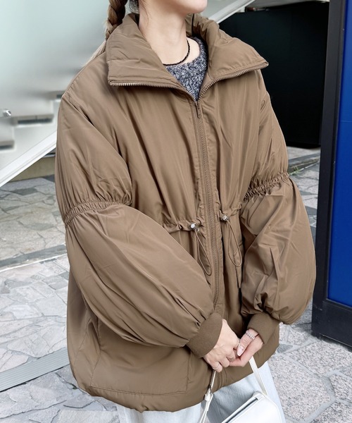 セール】ドロストデザインスタンドコート（その他アウター）｜reca