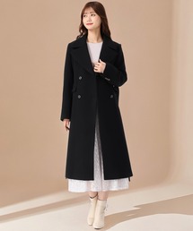 ミッシュマッシュ　新品タグ付き　現行　ダブルボタン　ウールコート　ブラック MISCH MASCH｜ミッシュ マッシュのチェスターコート（ウール・ニット