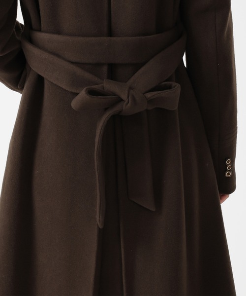 MISCH MASCH（ミッシュマッシュ）の「ダブルボタンAラインコート（チェスターコート・レディース・ブラック/ブラウン/ライトグレー・S/M）」の12枚目の写真