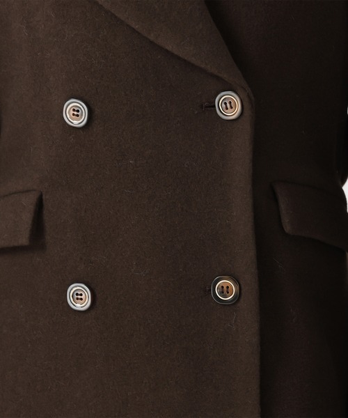 MISCH MASCH（ミッシュマッシュ）の「ダブルボタンAラインコート（チェスターコート・レディース・ブラック/ブラウン/ライトグレー・S/M）」の14枚目の写真