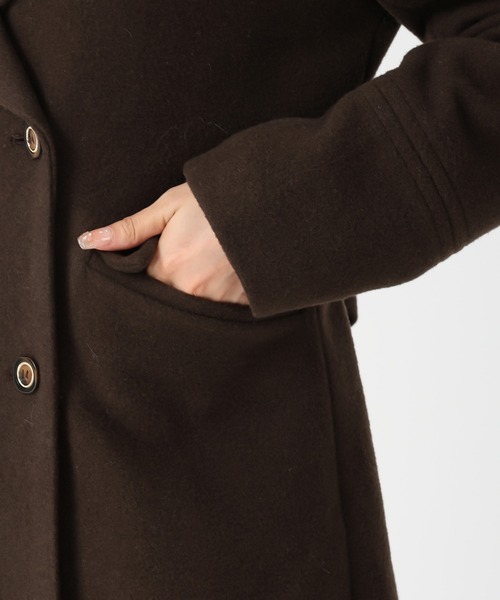 セール】2025秋冬新作 ダブルボタンAラインコート（チェスターコート