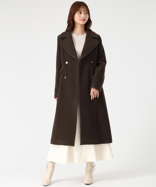 2025秋冬新作 ダブルボタンAラインコート（チェスターコート）｜MISCH