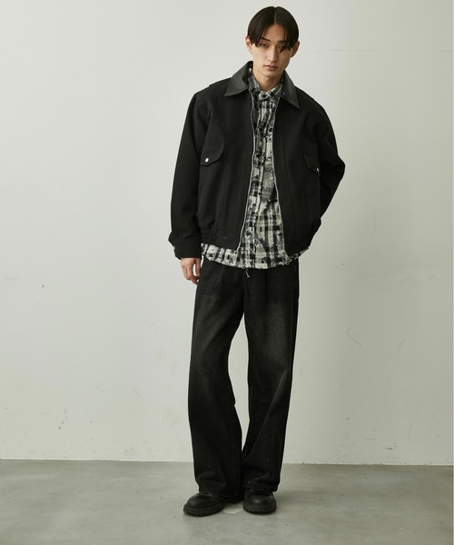 BLANK HOTEL(ブランクホテル)の「Paint-Splashed Damage Check Shirt / ペイントクラッシュチェックシャツ(シャツ/ブラウス・メンズ・ブラウン/ブラック・L/M)」の22枚目の写真