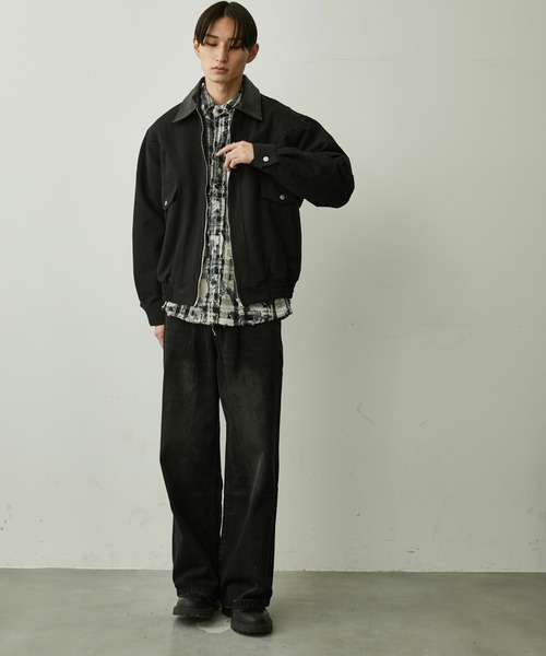 BLANK HOTEL(ブランクホテル)の「Paint-Splashed Damage Check Shirt / ペイントクラッシュチェックシャツ(シャツ/ブラウス・メンズ・ブラウン/ブラック・L/M)」の21枚目の写真