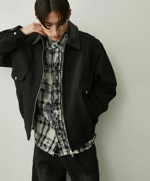 BLANK HOTEL(ブランクホテル)の「Paint-Splashed Damage Check Shirt / ペイントクラッシュチェックシャツ(シャツ/ブラウス・メンズ・ブラウン/ブラック・L/M)」の19枚目の写真