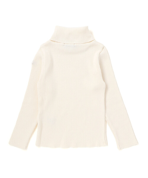 BeBe（ベベ）の「【日本製】リブニットタートルネック(80~150cm)（ニット/セーター・キッズ・オフホワイト/グレー/イエロー・120cm/150cm/140cm/110cm/130cm）」の15枚目の写真
