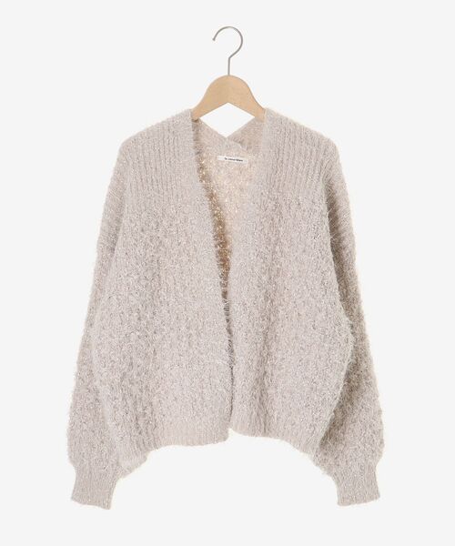 le.coeur blanc(ルクールブラン)の「ラメフェザーモールネップカーディガン(カーディガン/ボレロ・レディース・アイボリー/グレイッシュベージュ/チャコールグレー・38)」の16枚目の写真