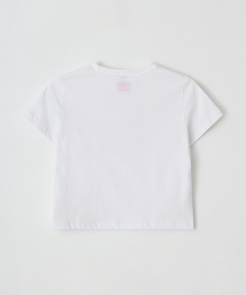 RONRON(ロンロン)の「PENDANT CRINKLE CROP T SHIRT WHITE(Tシャツ/カットソー・レディース・その他・FREE)」の2枚目の写真