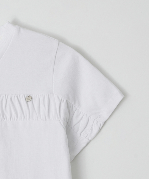 RONRON(ロンロン)の「PENDANT CRINKLE CROP T SHIRT WHITE(Tシャツ/カットソー・レディース・その他・FREE)」の4枚目の写真