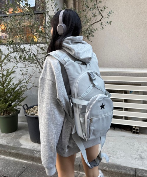 lilful(リルフル)の「【裏起毛】ルーズシルエットジップポケットギミックフーディ(パーカー・メンズ・ブラック/グレー・M/L)」の10枚目の写真