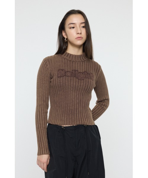セール】PATCHED LOGO WASH ニット（ニット/セーター）｜MOUSSY