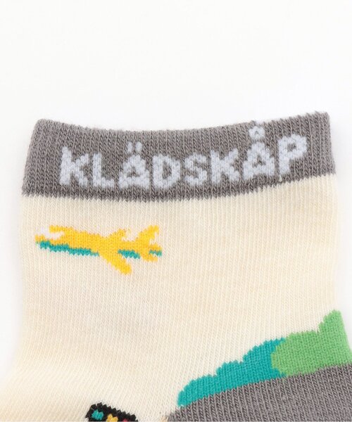 kladskap（クレードスコープ）の「乗り物ショートソックス（ソックス/靴下・キッズ・オフホワイト/サックスブルー・11-13cm/M(16-18cm)/S(13-15cm)/L(18-20cm)）」の4枚目の写真
