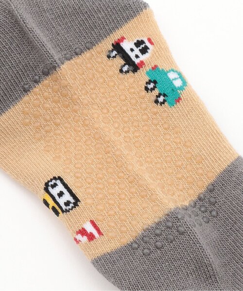 kladskap（クレードスコープ）の「乗り物ショートソックス（ソックス/靴下・キッズ・オフホワイト/サックスブルー・11-13cm/M(16-18cm)/S(13-15cm)/L(18-20cm)）」の5枚目の写真