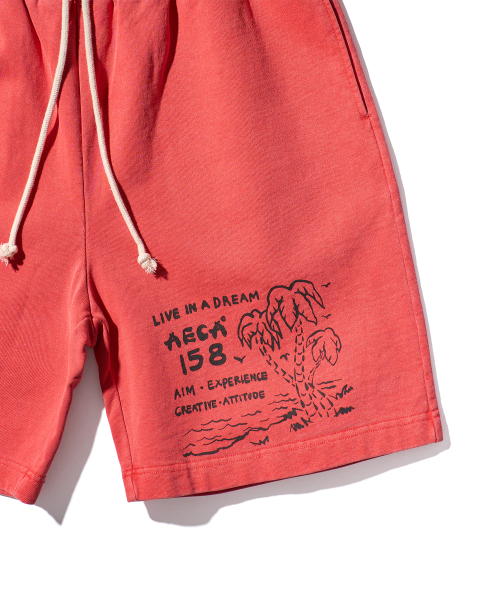 AECA(エイカ)の「AECA ON THE COAST SWEAT SHORTS-WASHED CORAL(その他パンツ・メンズ・その他・SMALL/MEDIUM/LARGE/X-LARGE)」の5枚目の写真