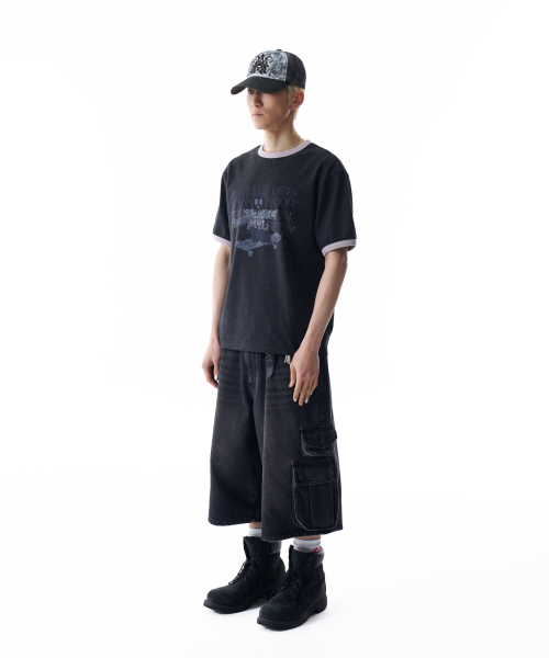 AAKAM(アーカム)の「Cracked Letter Ringer Top (Dark Gray)(Tシャツ/カットソー・レディース・その他・1/2)」の8枚目の写真