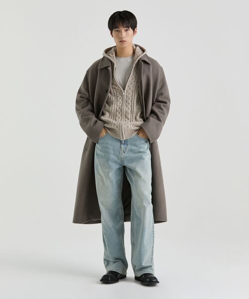 MUSINSA STANDARD（ムシンサスタンダード）の「デイリーバルマカンコート [トープ]（チェスターコート・メンズ・その他・MEDIUM/LARGE/X-LARGE/XX-LARGE）」の3枚目の写真