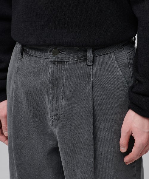 MUSINSA STANDARD（ムシンサスタンダード）の「ベルト付きセミバルーンデニムパンツ[グレー]（デニムパンツ・メンズ・その他・40/38/42/36/34/32/30/31/33/26/27/28/29）」の10枚目の写真