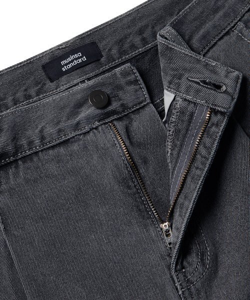 MUSINSA STANDARD（ムシンサスタンダード）の「ベルト付きセミバルーンデニムパンツ[グレー]（デニムパンツ・メンズ・その他・40/38/42/36/34/32/30/31/33/26/27/28/29）」の12枚目の写真