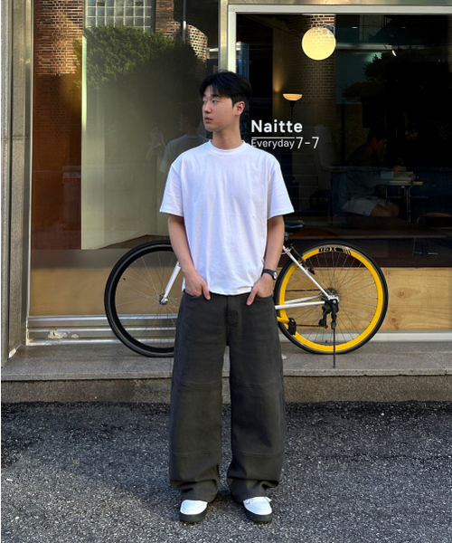 TOFFEE(トフィー)の「コットンウォッシュドラインパンツ (チャコール)(その他パンツ・メンズ・その他・SMALL/MEDIUM/LARGE/X-LARGE)」の9枚目の写真
