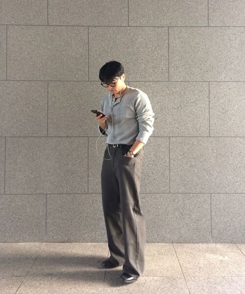 TOFFEE(トフィー)の「コットンウォッシュドラインパンツ (チャコール)(その他パンツ・メンズ・その他・SMALL/MEDIUM/LARGE/X-LARGE)」の11枚目の写真