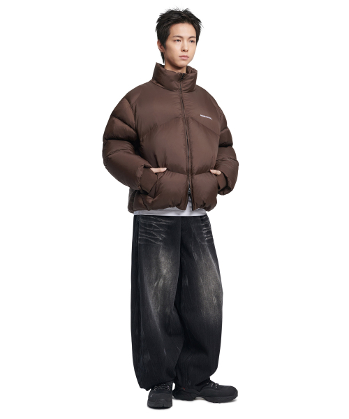 NOMANUAL（NOMANUAL）の「WASHED JUMBO DENIM PANTS - WASHED BLACK（デニムパンツ・レディース・その他・X-LARGE/SMALL/MEDIUM/LARGE）」の8枚目の写真