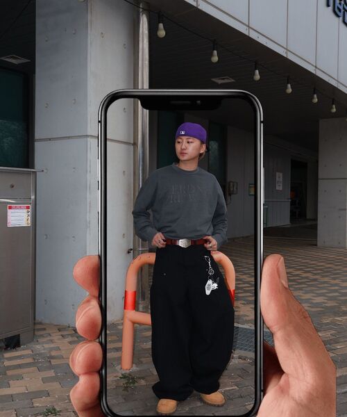 Verdnt（バーダント）の「キャンパスピグメントブロックコア長袖Tシャツ[チャコール]（Tシャツ/カットソー・レディース・チャコール・SMALL/MEDIUM/LARGE）」の13枚目の写真