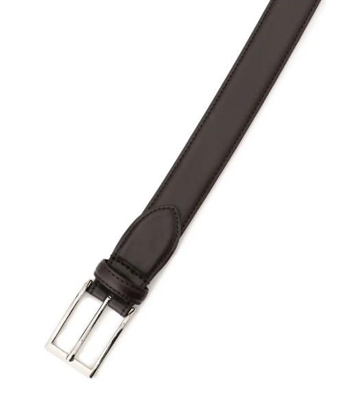 Perfect Suit FActory（パーフェクトスーツファクトリー）の「ストレッチカーブベルト【本革】スムース　ダークブラウン/ブラック（ブラック）（ベルト・メンズ・ブラック/ダークブラウン・FREE）」の5枚目の写真
