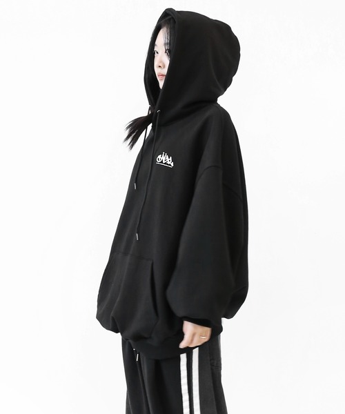 minsobi(ミンソビ)の「ブルームインブルーフーディパーカー(パーカー・メンズ・ブラック・FREE)」の13枚目の写真