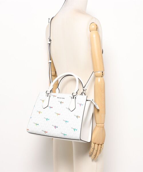 MICHAEL KORS(マイケルコース)の「MARILYN MD SATCHEL サッチェル(ハンドバッグ・レディース・ホワイト系・FREE)」の5枚目の写真