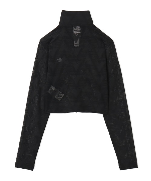 adidas(アディダス)の「adidas FIREBIRD CLASSIC LACE TRACK TOP / アディダス ファイヤーバード クラシック レース トラックトップ(ジャージ・レディース・ブラック・S/M/L)」の7枚目の写真