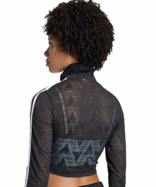 adidas(アディダス)の「adidas FIREBIRD CLASSIC LACE TRACK TOP / アディダス ファイヤーバード クラシック レース トラックトップ(ジャージ・レディース・ブラック・S/M/L)」の8枚目の写真