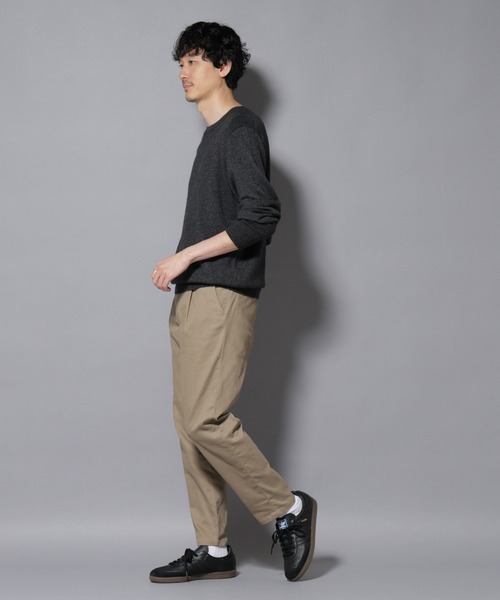 NANO universe（ナノユニバース）の「カシミヤミックスクルーネックニット（ニット/セーター・メンズ・グレー/ターコイズブルー/レッド/チャコール/ネイビー・M/L）」の11枚目の写真