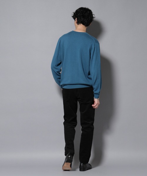 NANO universe（ナノユニバース）の「カシミヤミックスクルーネックニット（ニット/セーター・メンズ・グレー/ターコイズブルー/レッド/チャコール/ネイビー・M/L）」の19枚目の写真