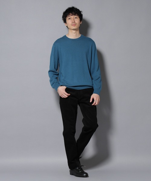 NANO universe（ナノユニバース）の「カシミヤミックスクルーネックニット（ニット/セーター・メンズ・グレー/ターコイズブルー/レッド/チャコール/ネイビー・M/L）」の16枚目の写真