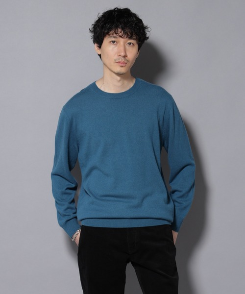 セール】カシミヤミックスクルーネックニット（ニット/セーター