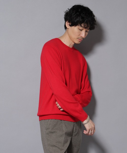 カシミヤミックスクルーネックニット（ニット/セーター）｜NANO
