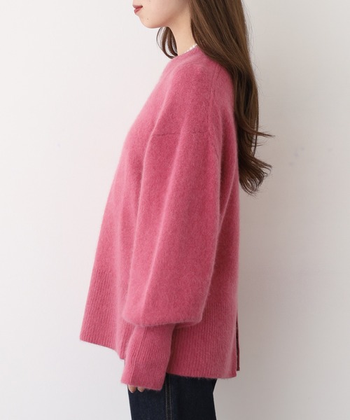 Anna Nicola(アンナニコラ)の「Anna Nicola ラクーンブレンドニット(ニット/セーター・レディース・ブルー/ピンク/ライム/グレイッシュベージュ・38)」の10枚目の写真