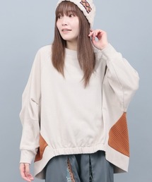 チチカカ | ふくれジャカードコンビプルオーバー(スウェット)