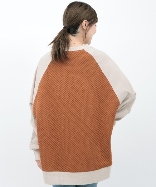 チチカカ（チチカカ）の「ふくれジャカードコンビプルオーバー（スウェット・レディース・ブラック/ベージュ/マスタード・FREE）」の15枚目の写真