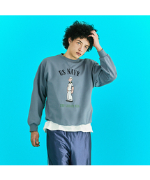 ERER（エルエル）の「Men Vintage Artwork Sweatshirt Steal Blue（スウェット）」