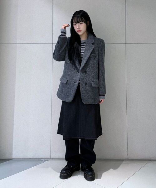 INSILENCE WOMEN(インサイレンスウーマン)の「ローディテールウールスカートCHARCOAL(スカート・レディース・その他・SMALL/MEDIUM/LARGE)」の10枚目の写真